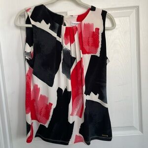 Sleeveless polyester top by Calvin Klein